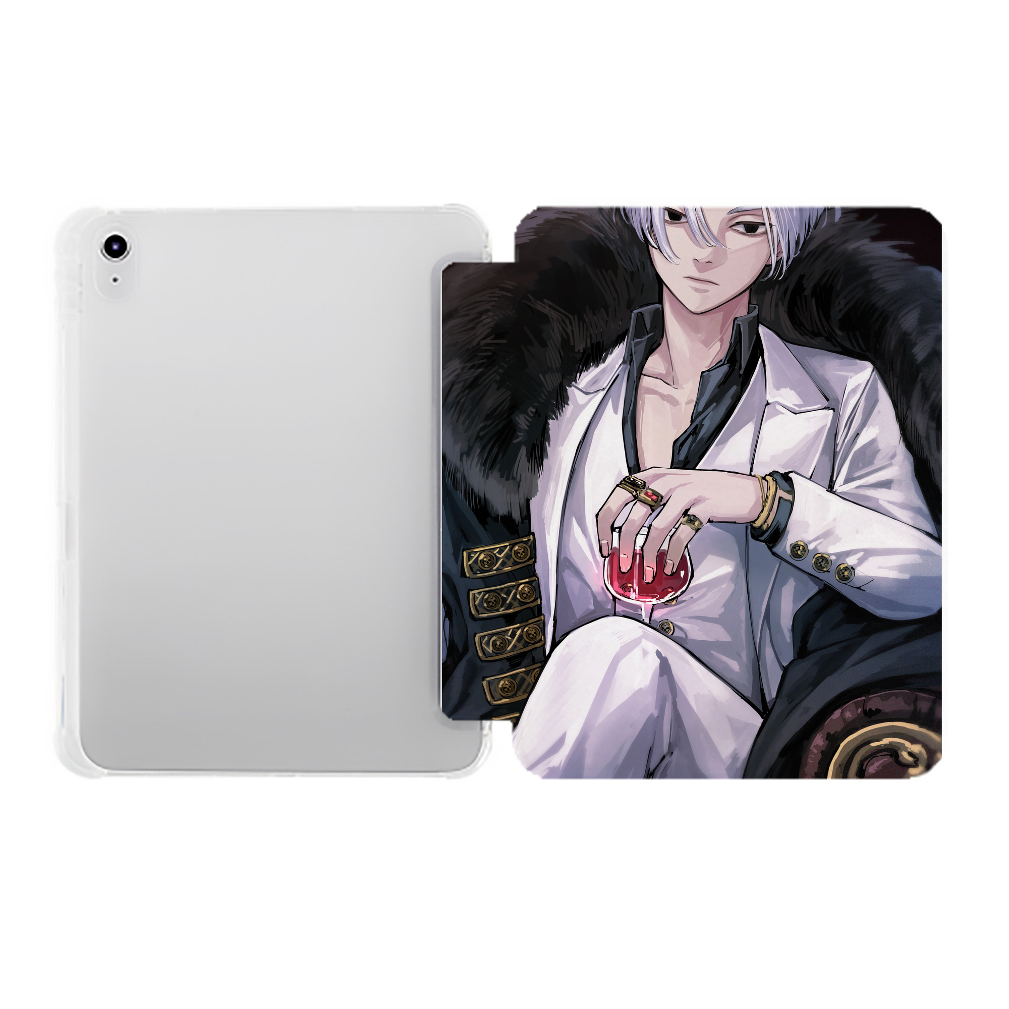 （画像用） 東京リベンジャーズ Tokyo Revengers IPad ケース ペン収納付き 三つ折りスタンド PUレザー×シリコン 対応機種9.5/10.5/10.9インチ